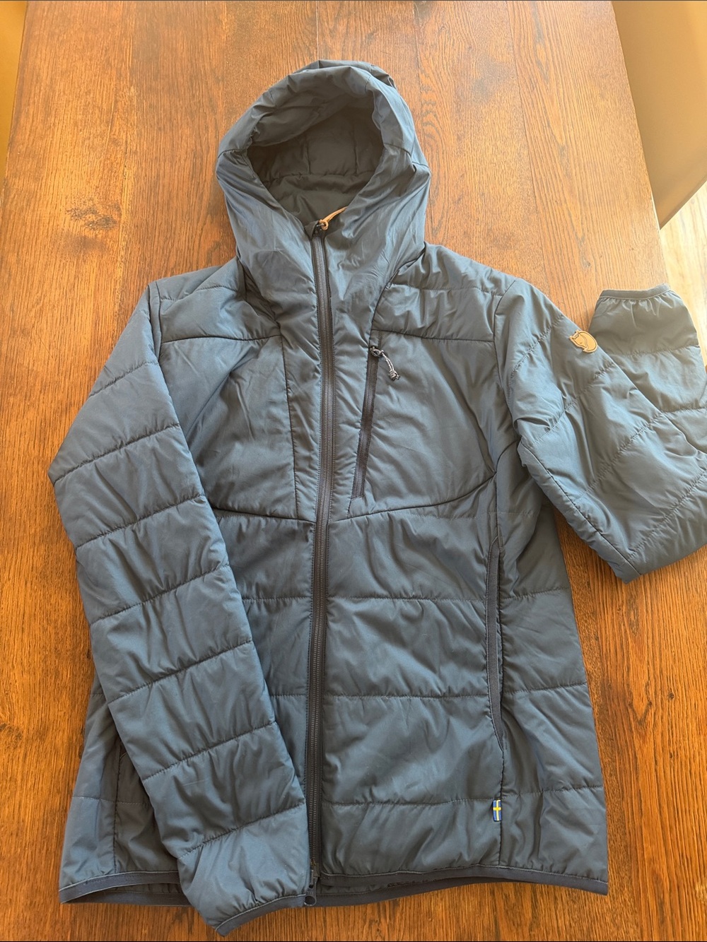 Women’s Fjallraven Keb Padded Hoodie - Slate Blue